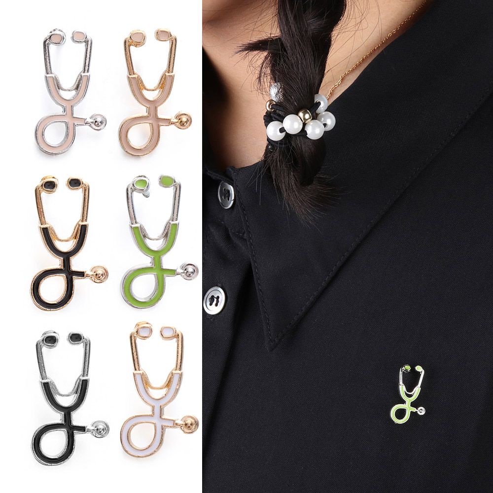 CLEVER Cute Doctor Stethoscope Brooch