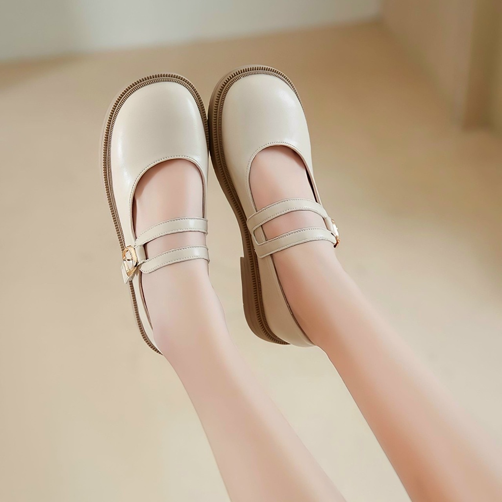 [KHUYẾN MẠI LỚN] Giày LOLITAS da mềm quai ngang kép mẫu mới xinh xắn