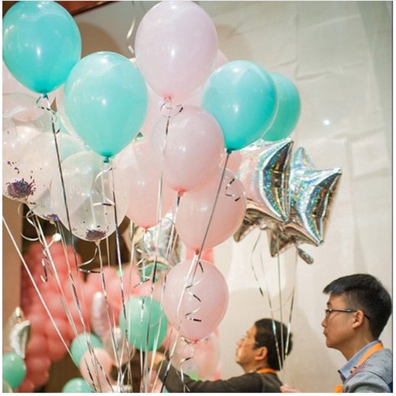 30pcs Macaron color  Thicken Transparent Pear Latex Balloon Birthday Party Decor