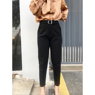 Quần baggy nữ đai vuông