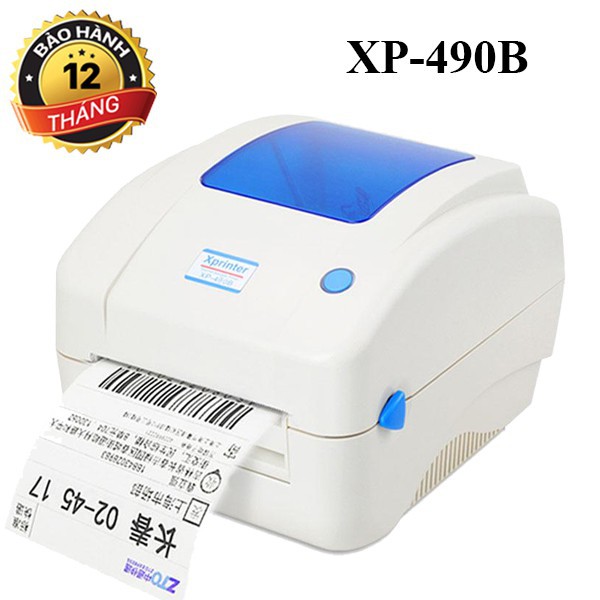 [Mã 44ELSALE2 giảm 7% đơn 300K] Máy in mã vạch, in tem, in vận đơn TMĐT khổ 110mm Xprinter XP-490B