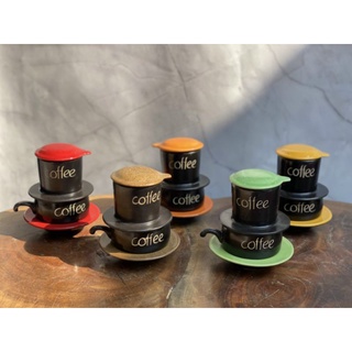 Bộ cốc cà phê liền phin sứ gốm sứ Bát Tràng-01
