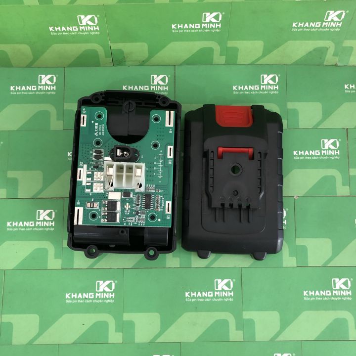 Vỏ mạch pin Voto TQ China 18V - 21V 5S - 2P, lắp 10 cell 18650, giắc đứng
