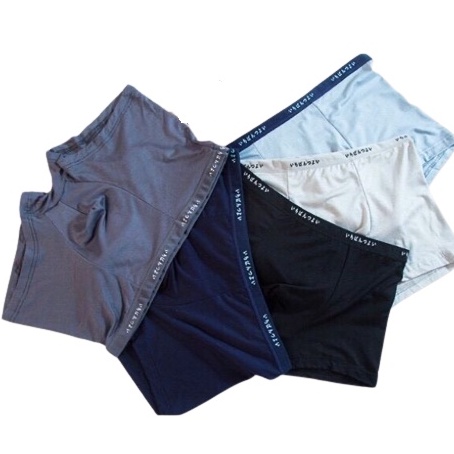 [Bản lĩnh đàn ông] Hộp 5 Quần Lót Đùi Boxer Nam Tính Cotton Cao Cấp