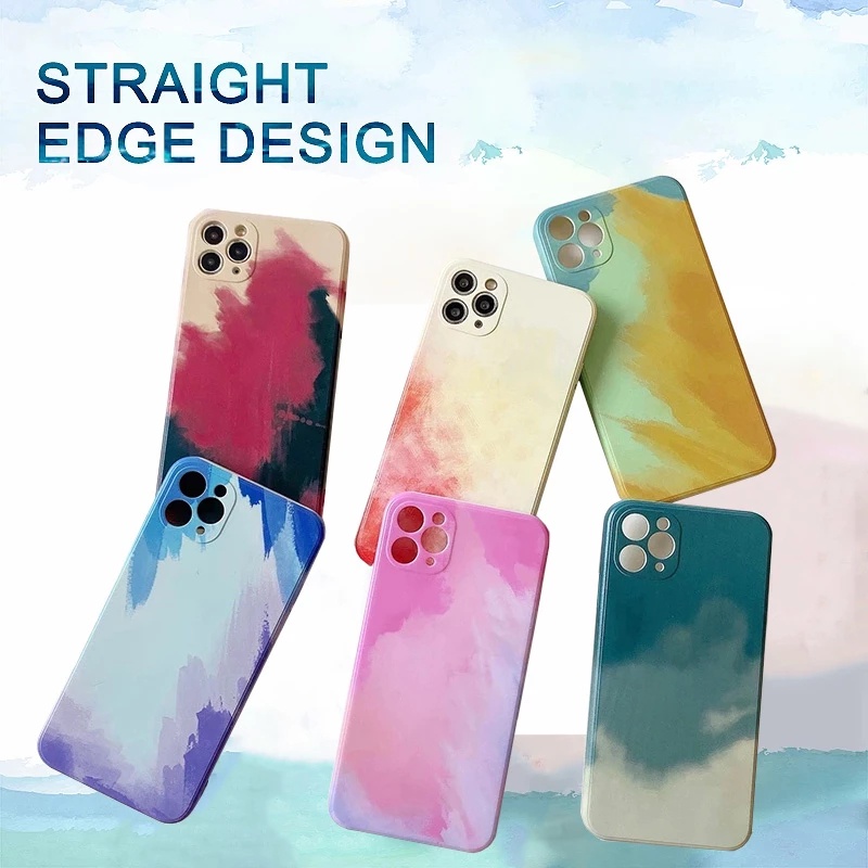 Ốp Điện Thoại Màu Nước Thời Trang Cho Điện Thoại Realme C21y C25 C25S C20 C15 C12 C11 2021 C2 Narzo 30A