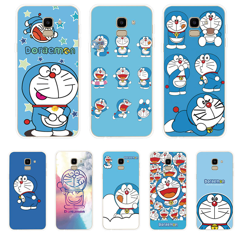 Ốp Lưng Samsung Galaxy J2 Pro J4 J4+ J6 J6+ Plus J8 2018 TPU mềm Case Doraemon