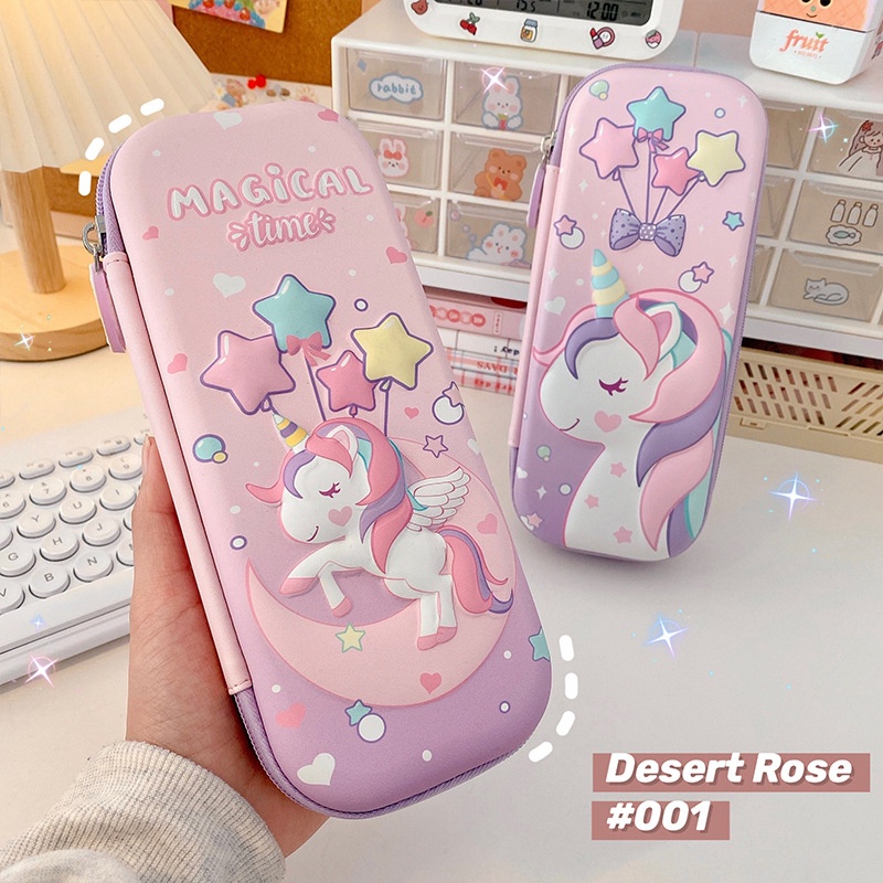 Hộp đựng bút 3D Túi Đựng Bút/  Đồ Trang Điểm Hình Kỳ Lân Đáng Yêu Có Kích Thước Lớn hộp bút đa năng