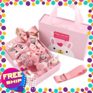 Ninikids: Set 18 món: kẹp tóc và chun buộc tóc cho bé/