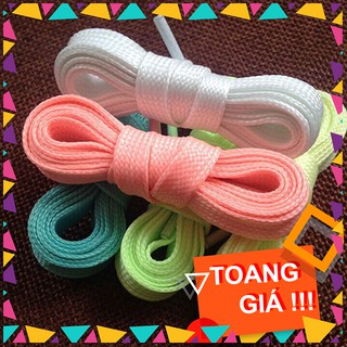 2 Dây giày phát sáng (loại 1) - Dạ quang không dùng pin, bản dây rộng 1cm
