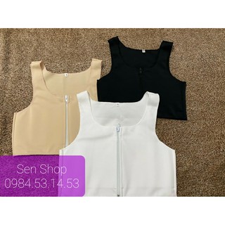 ÁO NỊT NGỰC TOMBOY SB TRANS DÂY KÉO TRƯỚC - ÁO NỊT NGỰC TOMBOY LOẠI NGẮN