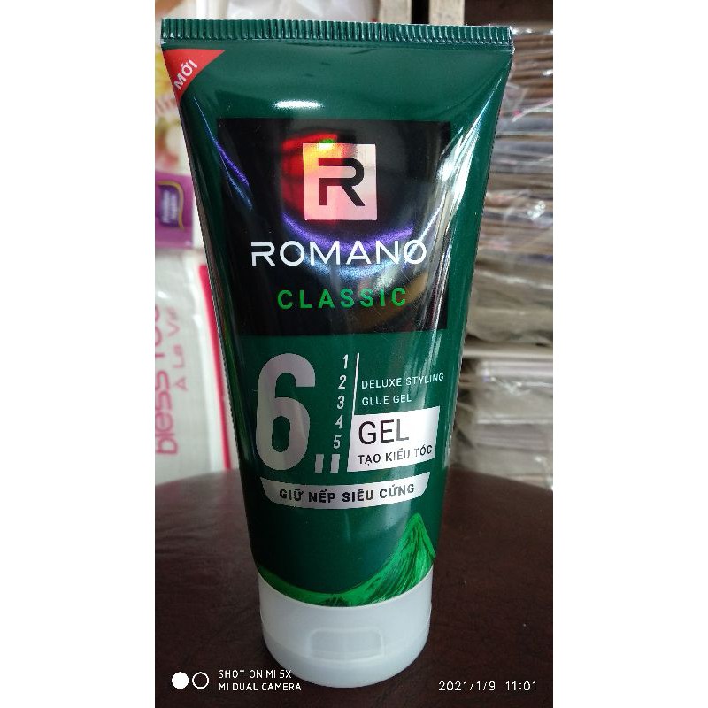 Gel tạo kiểu tóc Romano 150 gr