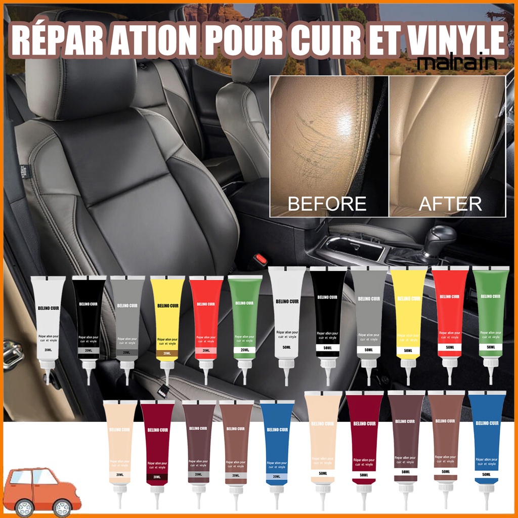 Gel Sửa Chữa Phục Hồi Da 20ML/50ML Nhanh Khô Tiện Dụng Cho Ghế Ngồi Xe Hơi