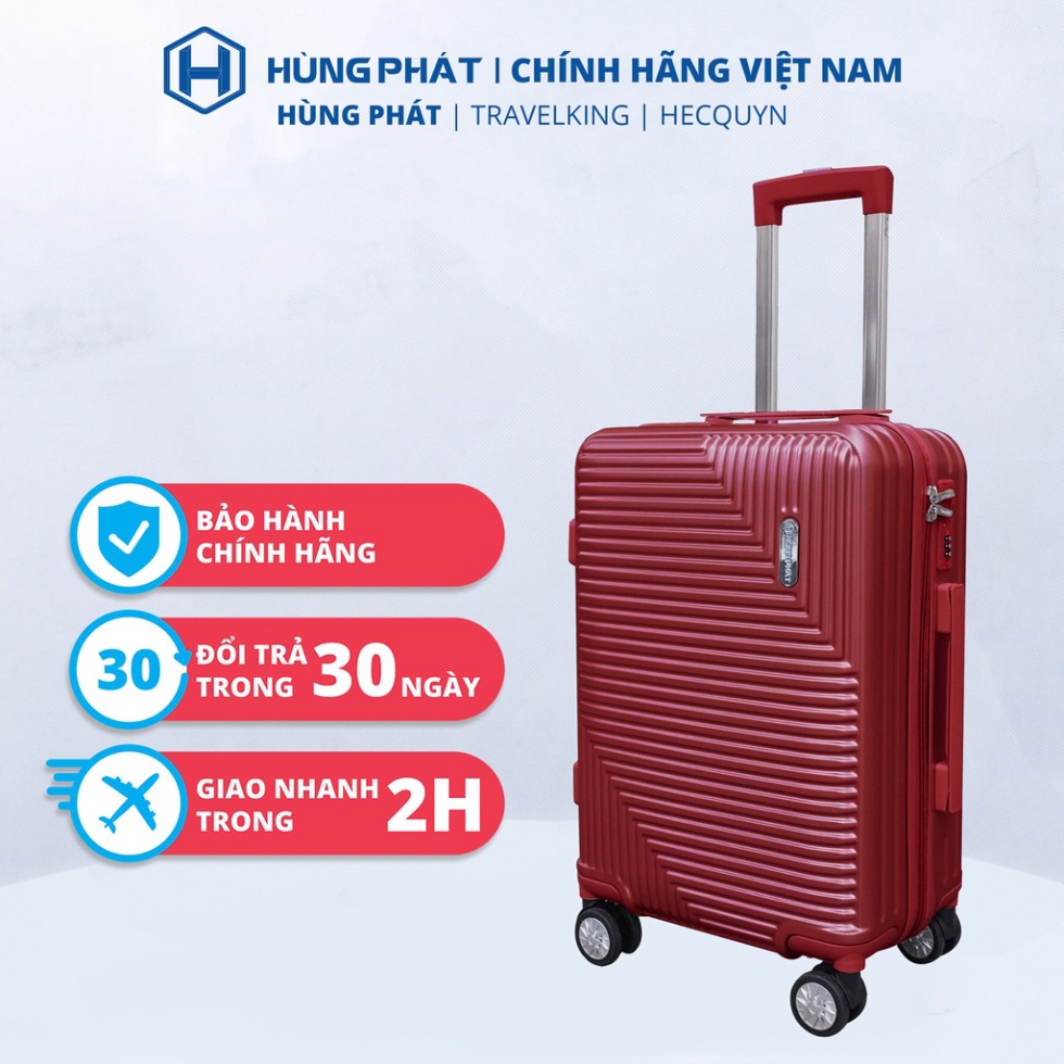HÙNG PHÁT - Vali kéo du lịch cao cấp HP-602 kích thước 20, 24 inch chính hãng Hùng Phát - Bảo hành 5 năm