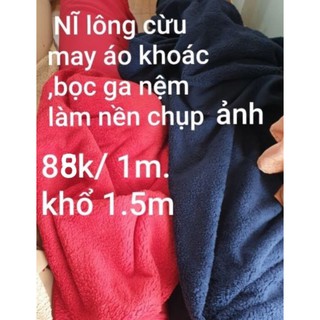 Vải NĨ LÔNG CỪU ĐẸP MÊ