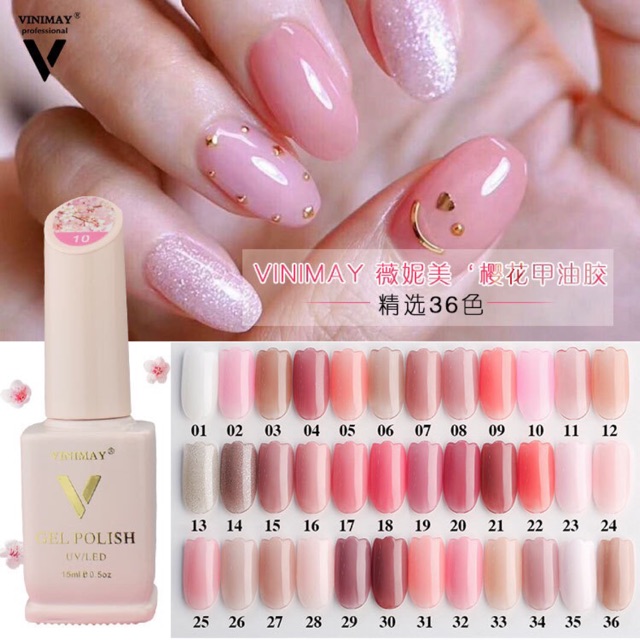 Sơn gel thạch vinimay 36 màu