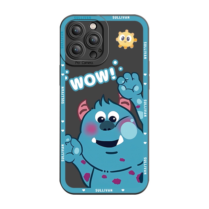 Ốp Điện Thoại Cạnh Vuông In Hình Quái Vật Mike Sullivan Cho Samsung Galaxy S22 Plus Note 20 Ultra S21 FE S20