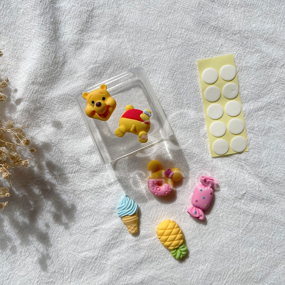 Phụ kiện dán trang trí đồ dùng hình dạng hoạt hình dễ thương