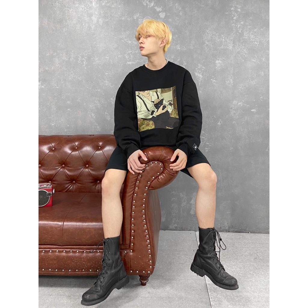 Áo Sweater Oversize The Man, áo nỉ dài tay Unisex ODIN CLOTHING | BigBuy360 - bigbuy360.vn