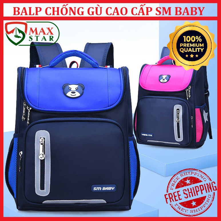 Balo chống gù học sinh cao cấp chính hãng SM BABY Balo chống gù nhật bản cho bé tiểu học