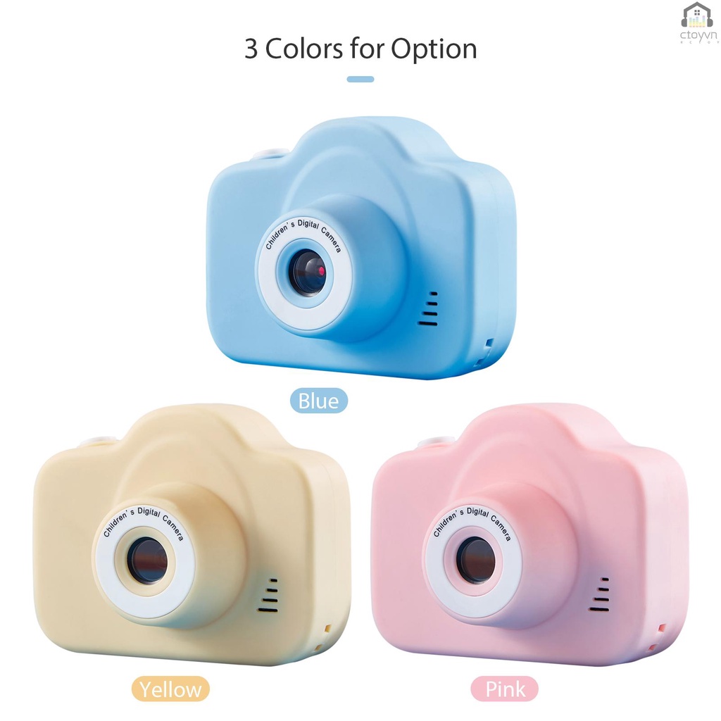 Máy quay phim kỹ thuật số mini độ phân giải cao 1080P với 13 Mega Pixels 2 Inch màn hình lớn IPS cho bé
 | BigBuy360 - bigbuy360.vn