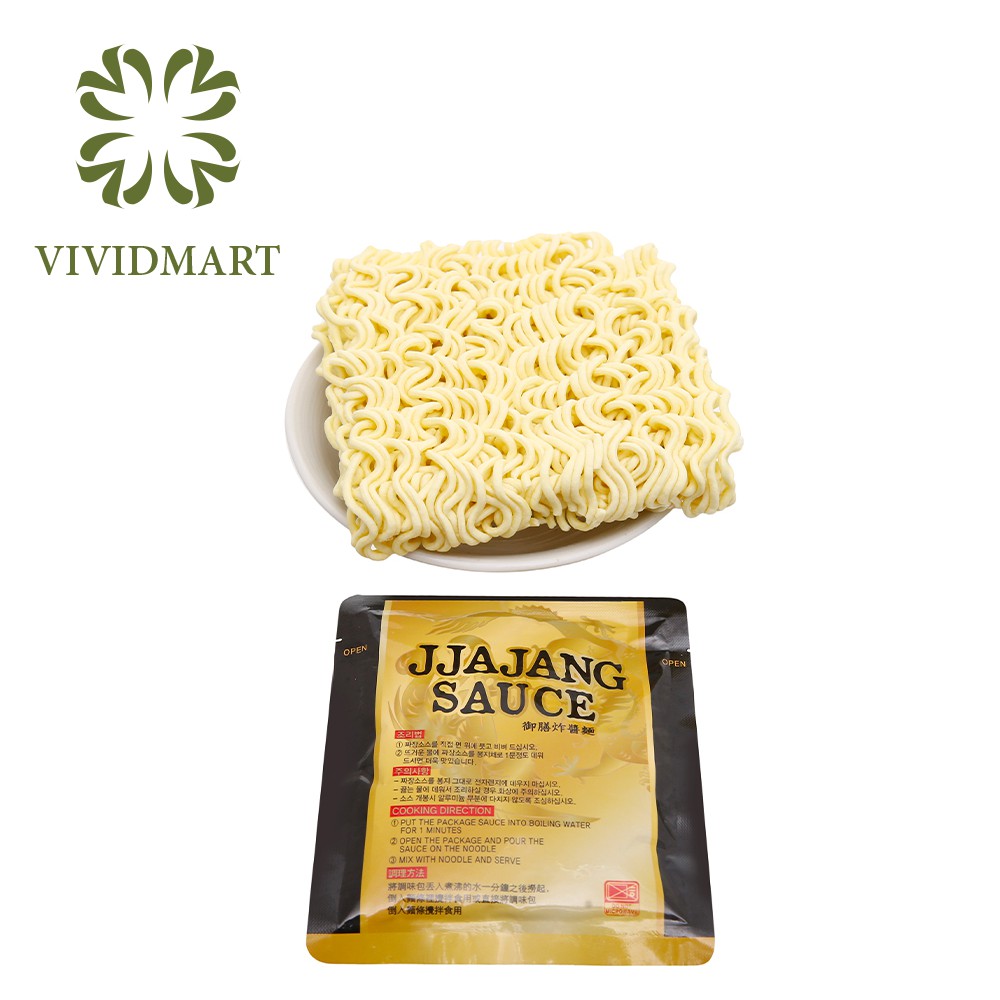 Mì Trộn Sốt Tương Đen Jjajangmen Paldo Nhập Khẩu Hàn Quốc - Gói 200g - Black Bean Sauce Noodles