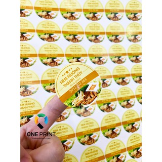 Combo in 4320 con tem giấy - tem ăn vặt