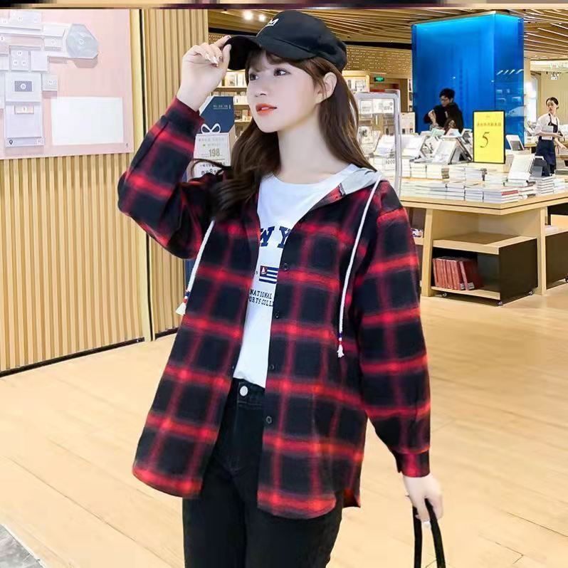 Đại Học / Bé Gái / Áo Sơ Mi Có Mũ Kẻ Sọc