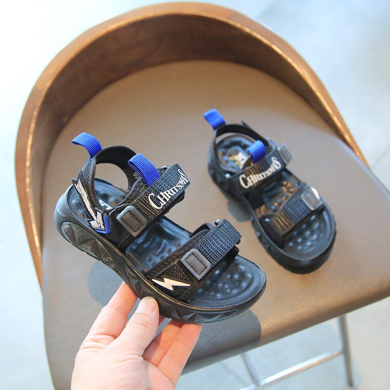 Sandal cao cấp cho bé trai, bé gái đi học khâu đế có size 26 -41 siêu bền êm chân quai dán tùy chỉnh (6606)