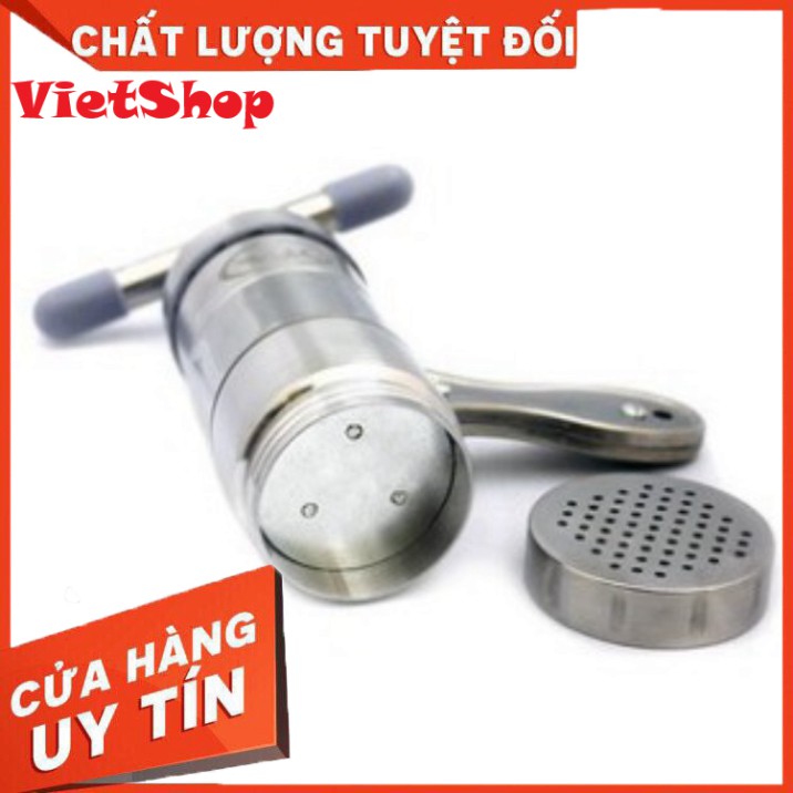 Máy Làm Bún, Mỳ Tươi Tại Nhà Bằng Inox, Tặng Kèm Bộ 5 Size Bún - VietShop