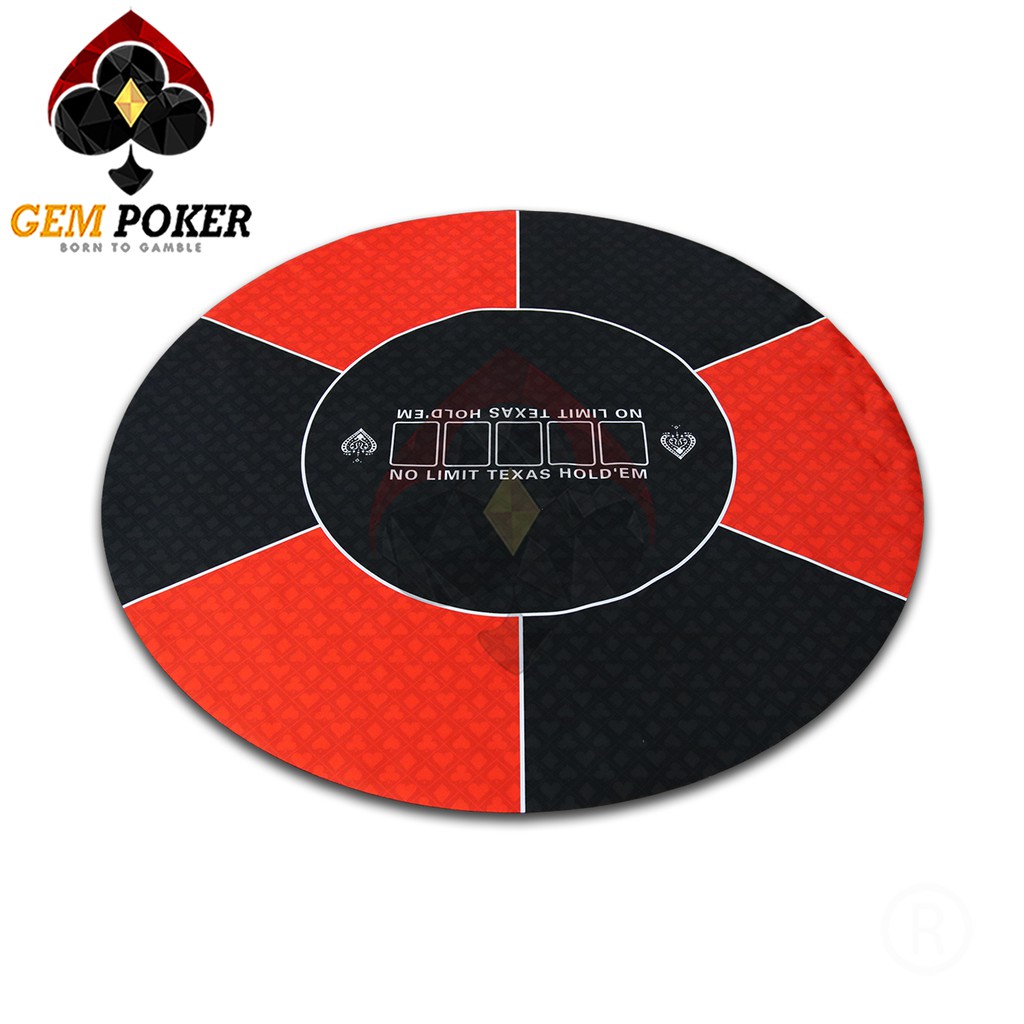 THẢM POKER TRÒN CAO SU CAO CẤP - RED
