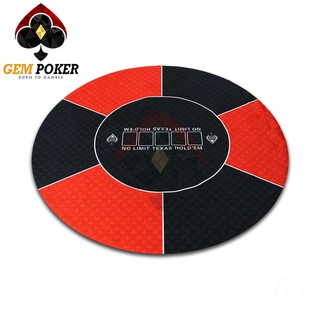 Thảm poker tròn cao su cao cấp - red