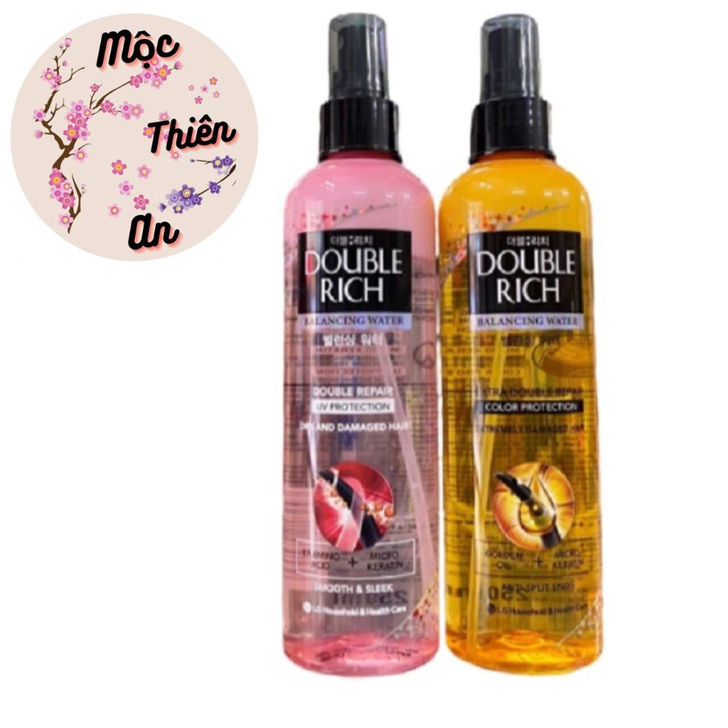 Double Rich nước dưỡng, chăm sóc, phục hồi hư tổn cho tóc, tóc nhuộm  Balancing Water Repair