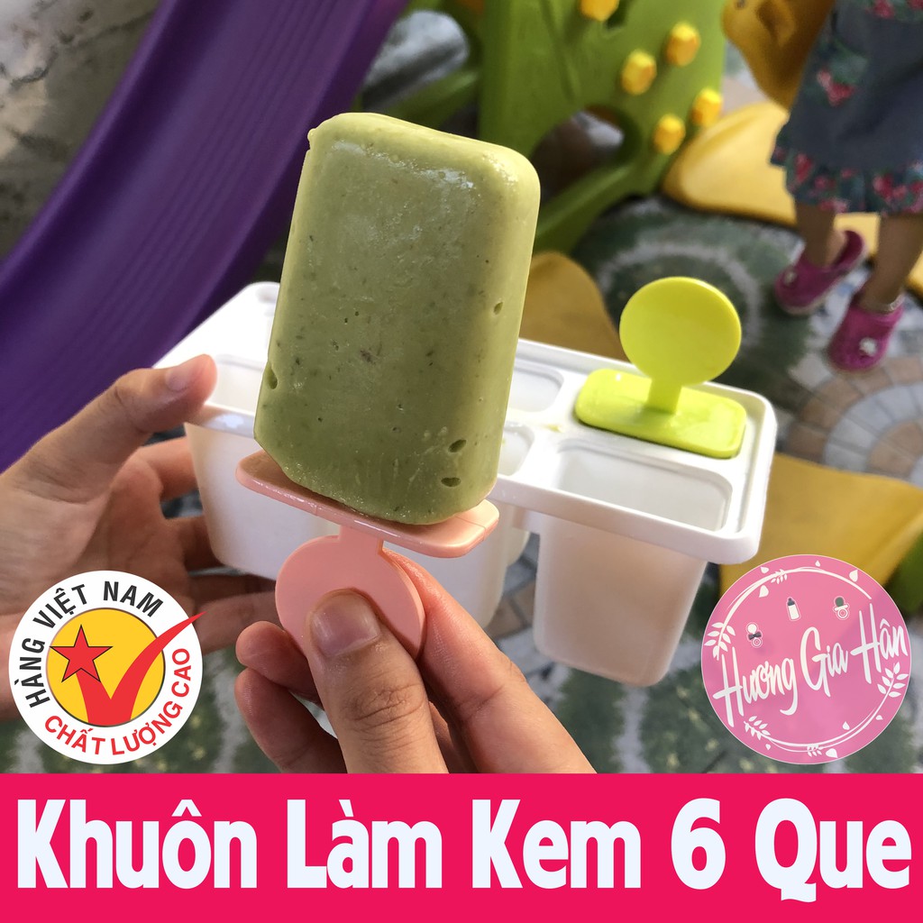 Bộ 6 Khuôn Làm Kem Nhựa Việt Nhật - Hàng Việt Nam Chất Lượng Cao