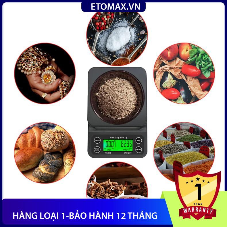 [Hàng cao cấp-Freeship] Cân cà phê điện tử 3kg/0.1g coffee scale