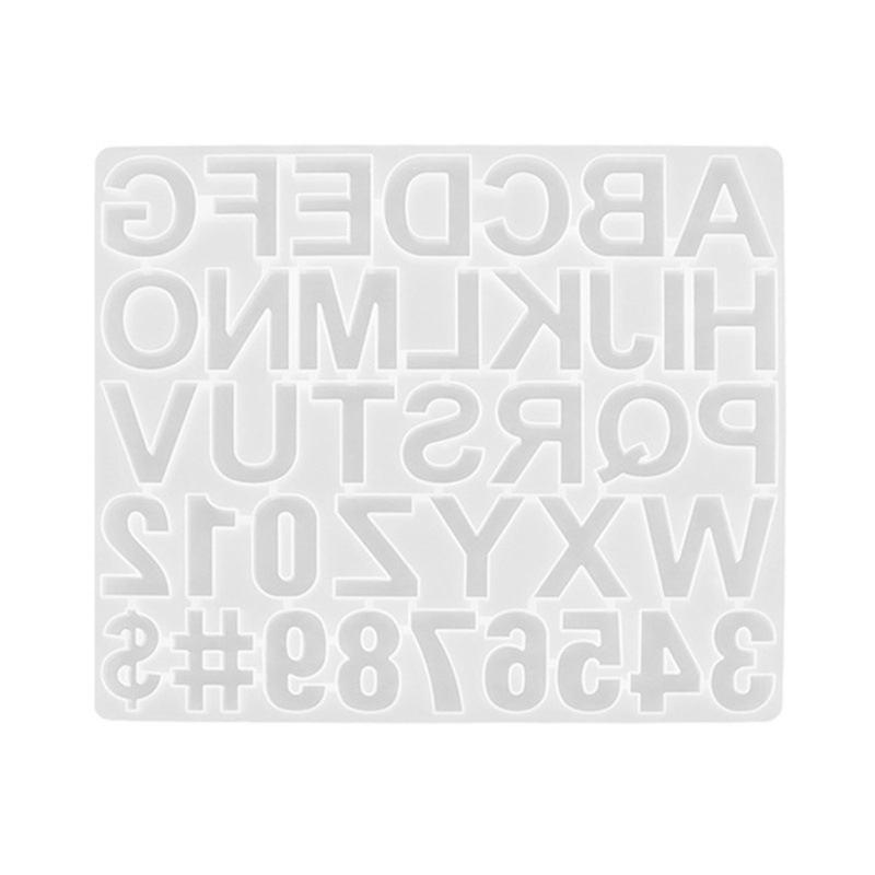 Sa Khuôn Silicon Làm Móc Khóa / Trang Sức Hình Chữ Cái DIY