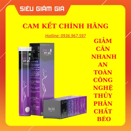 ✅ Bora Slim ❤️[ CHÍNH HÃNG ] ❤️ giảm cân cấp tốc - hộp 20 viên sủi