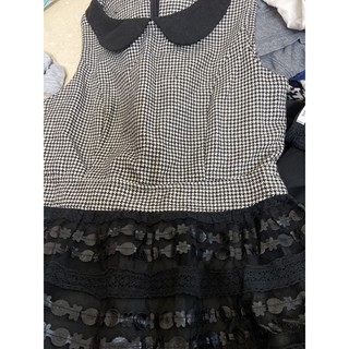 đầm caro sát nách Size M