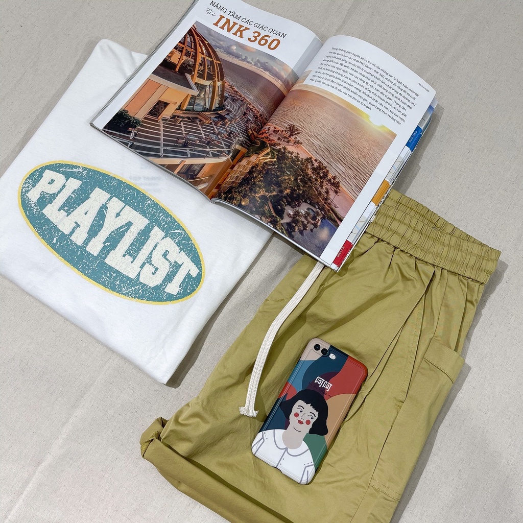 [Ảnh thật] Áo thun PLAYLIST cotton dáng rộng 137 | BigBuy360 - bigbuy360.vn