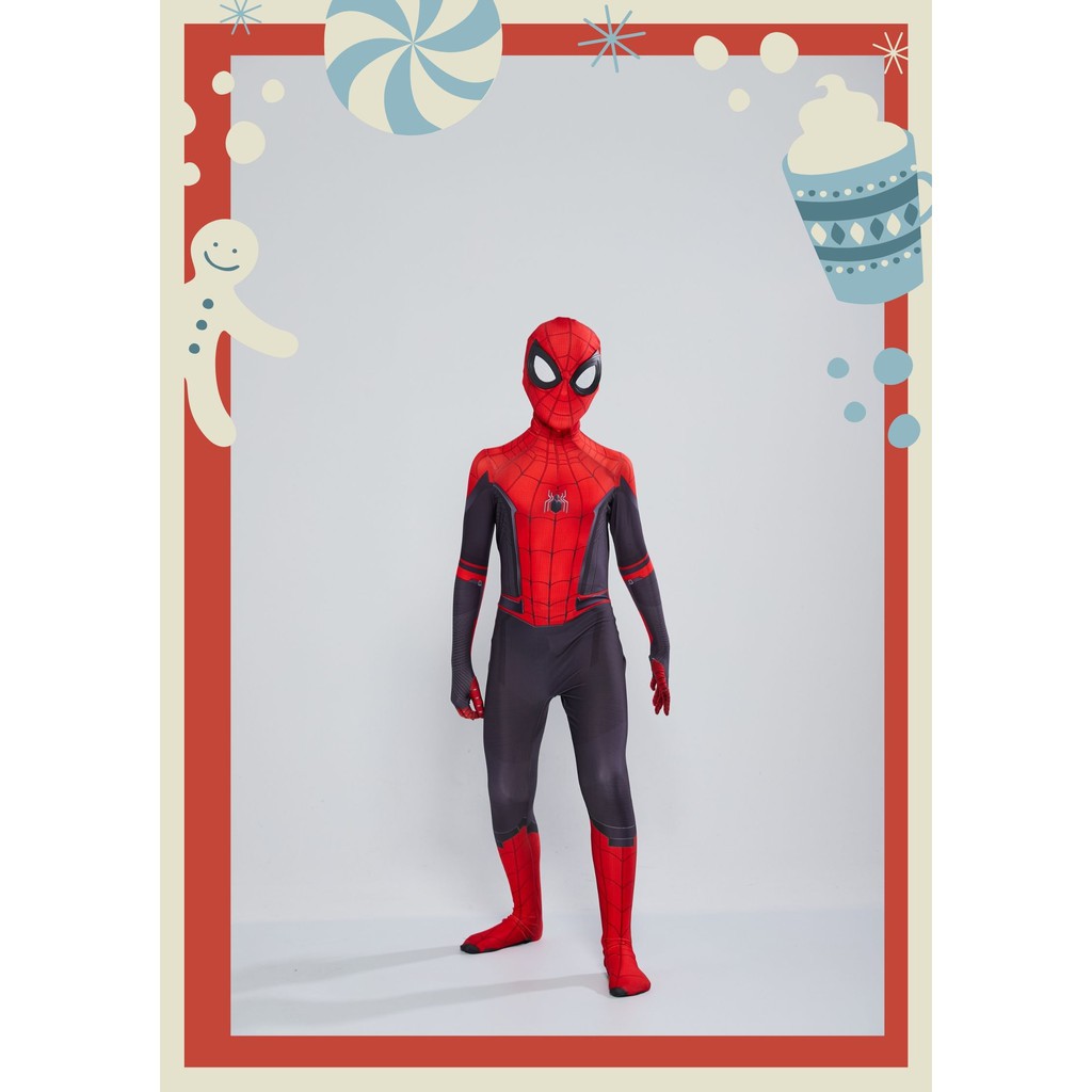 Trang phục hoá trang cho bé bộ hoá trang Người Nhện Spiderman đỏ. HTS41  [ SẢN PHẨM HOT ]