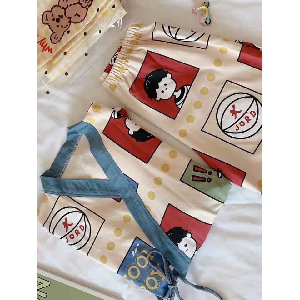 Đồ Ngủ Pijama Nữ Cao Cấp - Đồ Ngủ Pijama Nữ Cao Cấp chất cotton dày mịn diêu mát | BigBuy360 - bigbuy360.vn