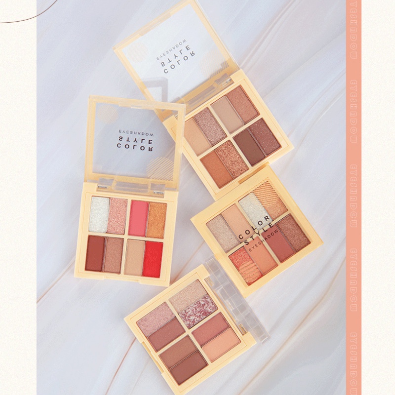 [Hàng mới về] Bảng phấn mắt mini COLOR STYLE 8 màu sắc tông lì và ánh nhũ lấp lánh