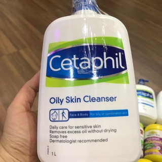 Sữa rửa mặt, sữa tắm 2 trong 1 Cetaphil 1000ml