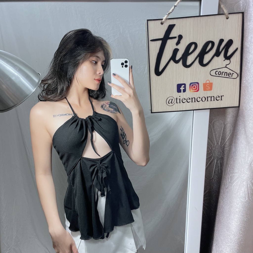 Áo cúp ngực cut out đuôi cá hot trend tieencorner
