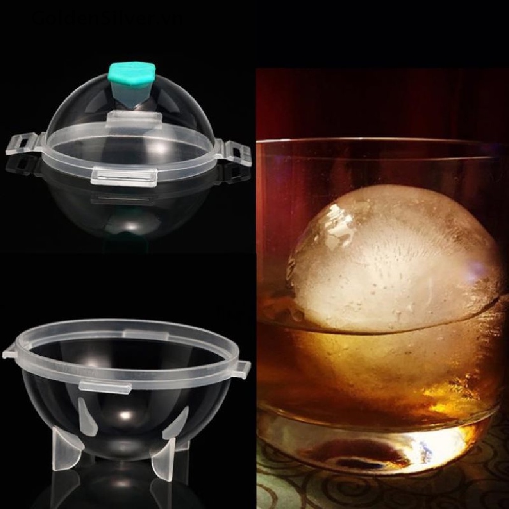Khuôn silicone làm đá viên hình cầu tiện dụng diy