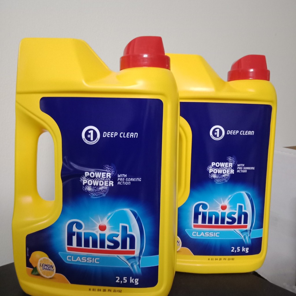 Bột rửa bát Finish classic 5 kg ( COBO 2 CAN x 2,5kg)