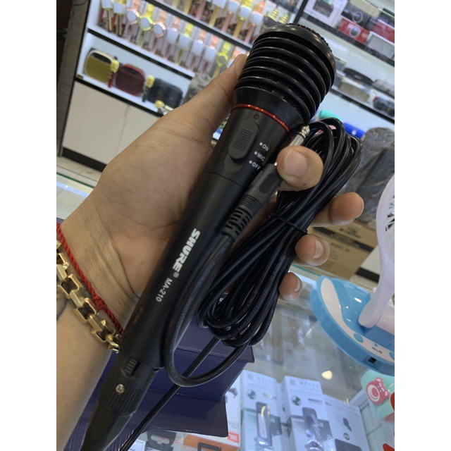 Micro không dây karaoke Shure MA210 - 2 IN 1 không dây và có dây