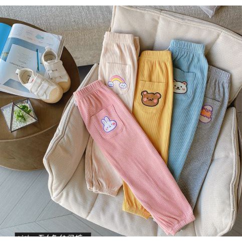 Quần dài trẻ em - Quần tăm bo chun cho bé AM830 TTR86