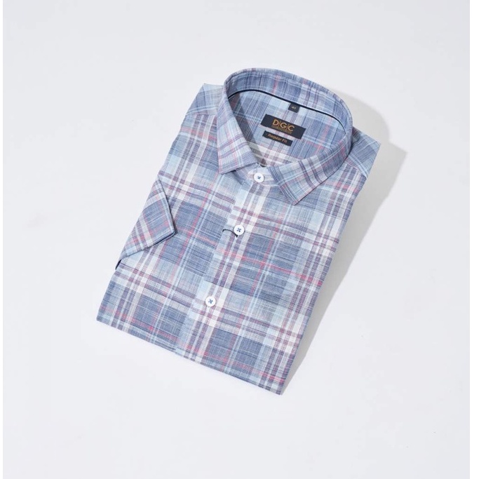 Áo sơ mi Nam ngắn tay kẻ sọc Regular Fit DGCs SASNCB35MS