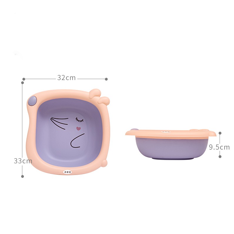 Chậu Tắm, Rửa Mặt Cho Bé Hình Thú Hoạt Hình, Shop Bố Sam, Chậu Hoạt Hình Tắm Gội Rửa Mặt Cho Bé, An Toàn Chất Lượng Tốt