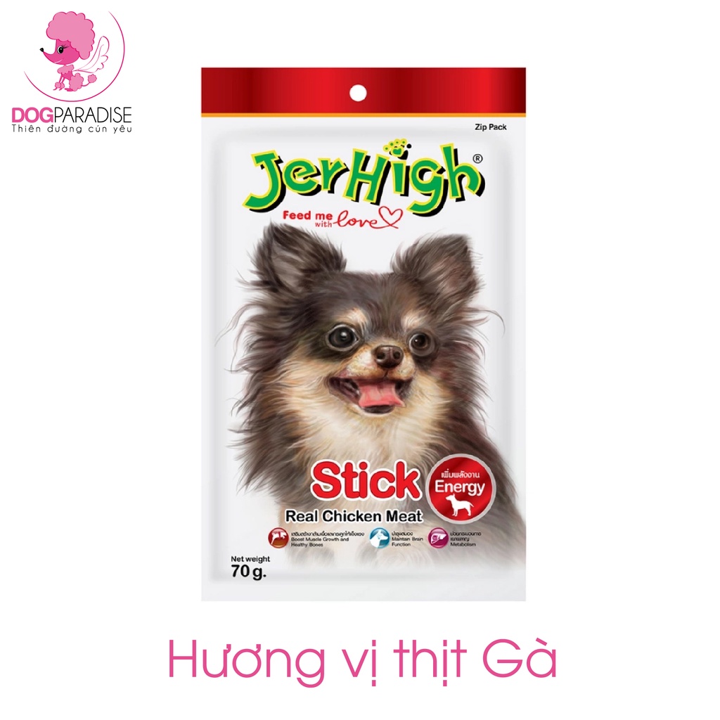 Snack dinh dưỡng cho chó Jerhigh 70g - Dog Paradise